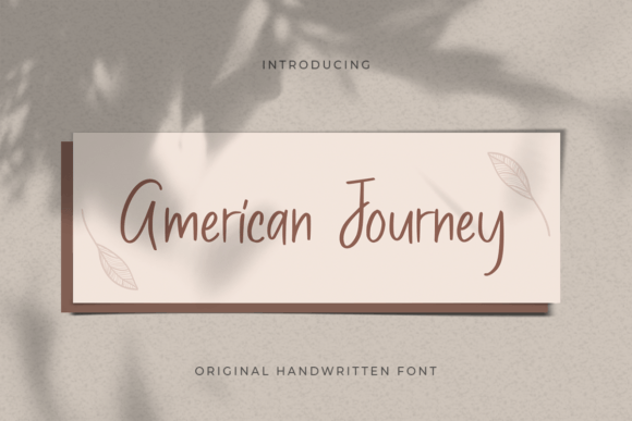American Journey: A Sweet Handwritten Font for Editors