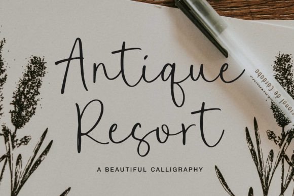 Antique Resort: A Premium Calligraphy Font Review