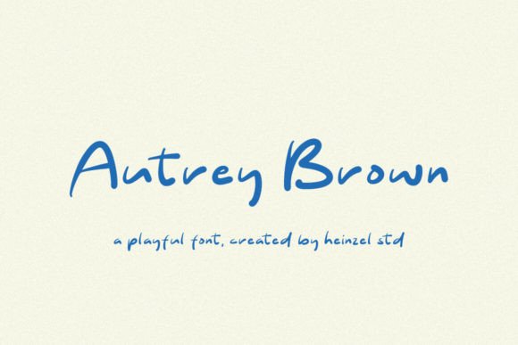 Autrey Brown: A Playful Script Handwritten Font Review