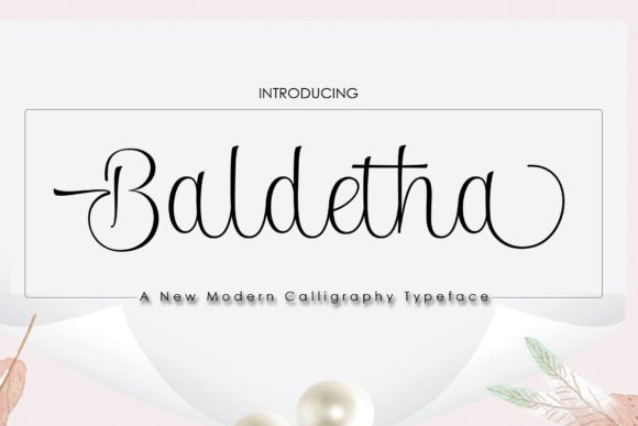 Baldetha: A Premium Script Handwritten Font for Makers