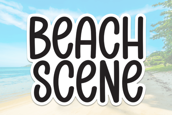 Beach Scene: A Sweet Handwritten Font for Editorial Design