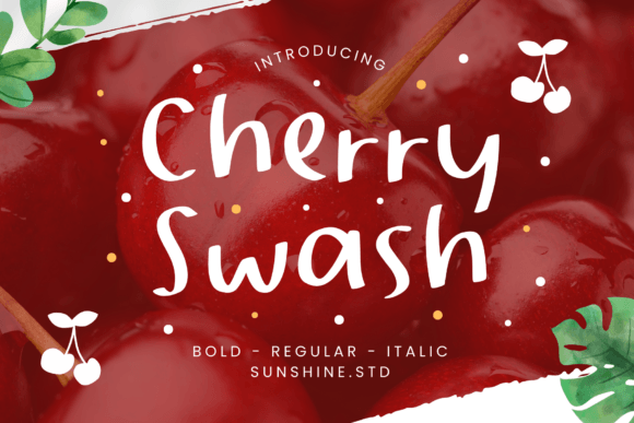 Cherry Swash: A Playful Handwritten Font for Campaigns