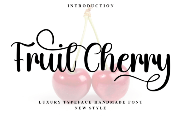 Fruit Cherry: A Stylish Script Font for Makers