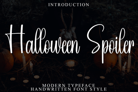 Halloween Spoiler: A Stylish Script Font for Campaigns