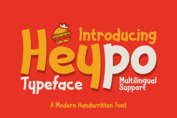 Heypo: A Sweet Handwritten Font for Editorial Design