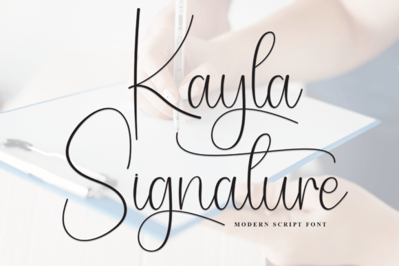 Kayla Signature: The Elegant Handwritten Font for Crafters