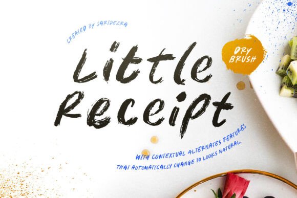 Little Receipt: A Handwritten Rough Brush Font Review