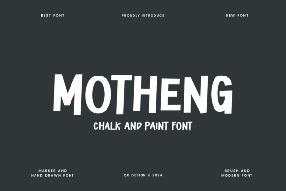 Motheng: A Sweet Handwritten Font for Editorial Design