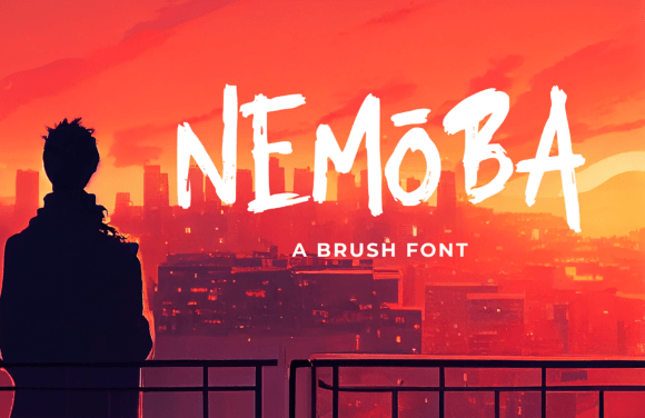 Nemoba: A Natural Dry Brush Font for Campaigns