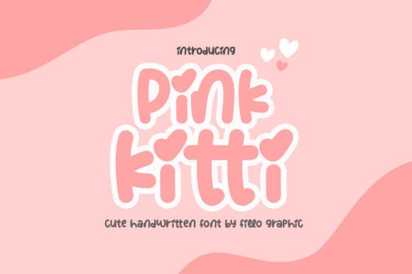 Pink Kitti: A Sweet Handwritten Font for Editors