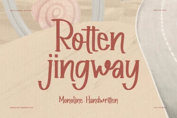 Rotten Jingway: A Modern Script Handwritten Font Review