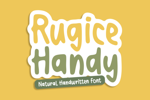 Rugice Handy: A Natural Handwritten Font for Editors