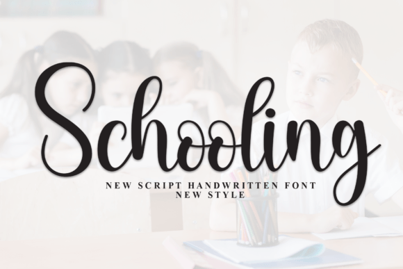 Schooling: The Handwritten Font for Modern Branding