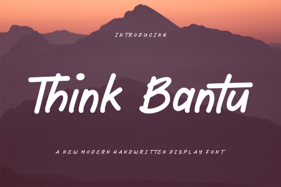 Think Bantu: A Friendly Handwritten Font for Makers
